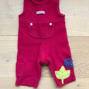Petite Fille “Feuille” Wool Overalls – Size 18 Months